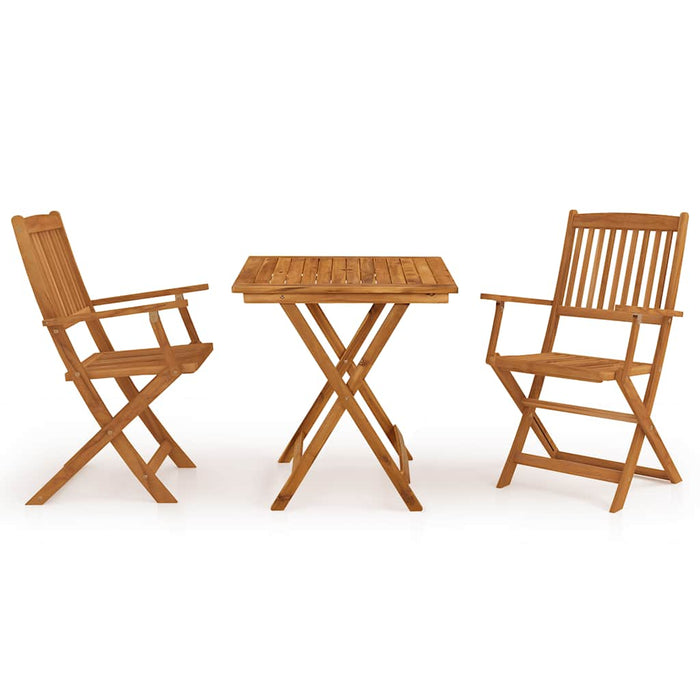 Set da Pranzo da Giardino 3 pz Pieghevole in Massello di Acacia 3058257