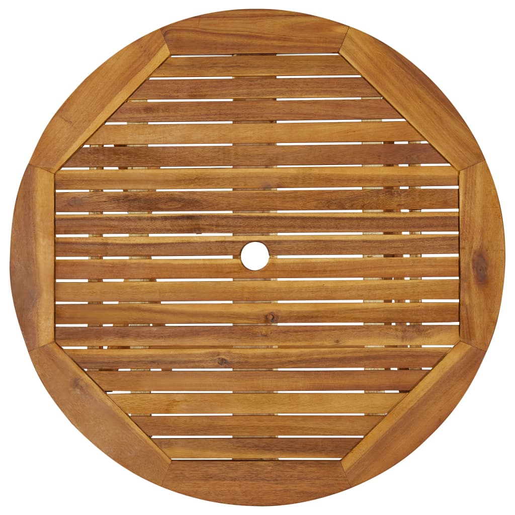 Set da Pranzo da Giardino 5 pz Pieghevole in Massello di Acacia cod mxl 53198