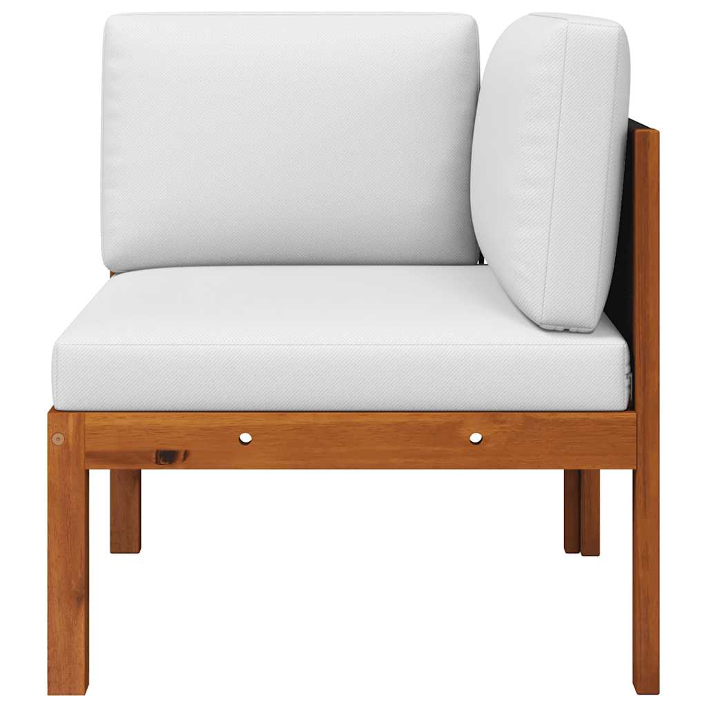 Divano Angolare da Giardino con Cuscini in Massello di Acacia cod mxl 70666