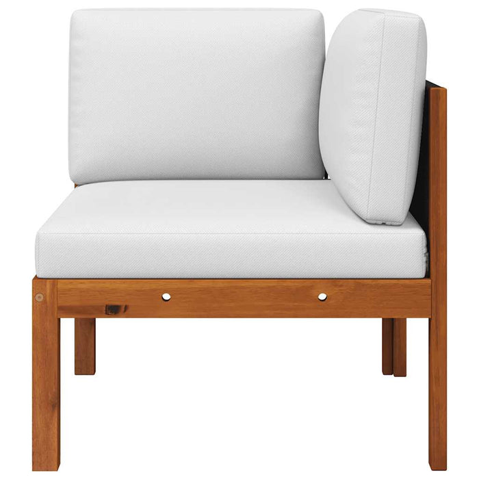 Divano Angolare da Giardino con Cuscini in Massello di Acacia cod mxl 70666