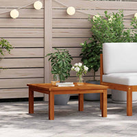 Tavolino da Salotto per Giardino 63x63x30 cm Massello di Acacia 312431