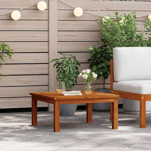 Tavolino da Salotto per Giardino 63x63x30 cm Massello di Acacia 312431