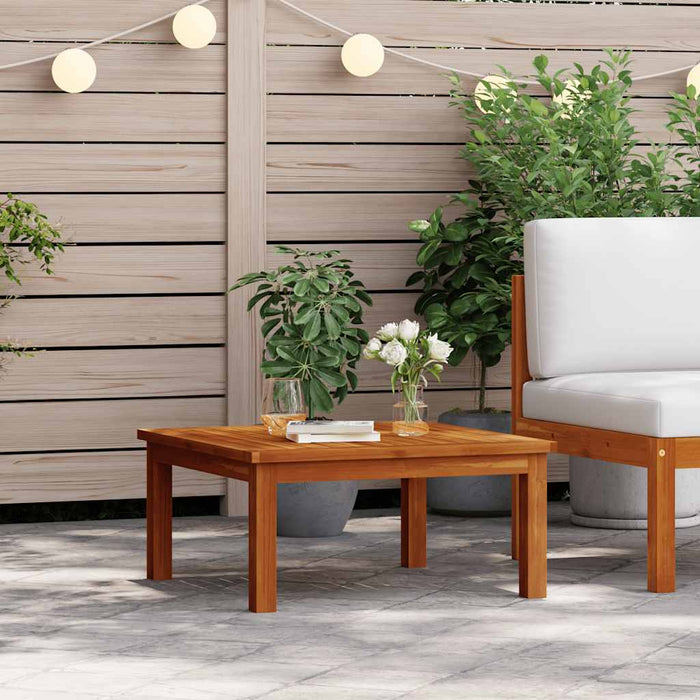 Tavolino da Salotto per Giardino 63x63x30 cm Massello di Acacia 312431