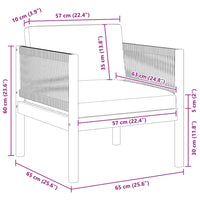 Sedia da Giardino con Cuscino in Legno Massello di Acacia cod mxl 70667