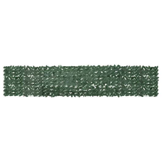 Paravento da Balcone con Foglie Verde Scuro 400x75 cm