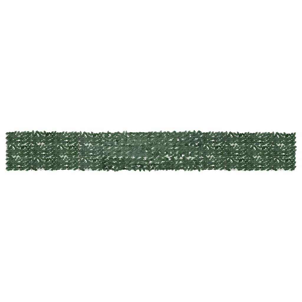 Paravento da Balcone con Foglie Verde Scuro 600x75 cm