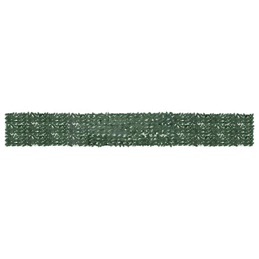 Paravento da Balcone con Foglie Verde Scuro 600x75 cm