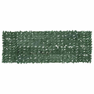 Paravento da Balcone con Foglie Verde Scuro 300x100 cm