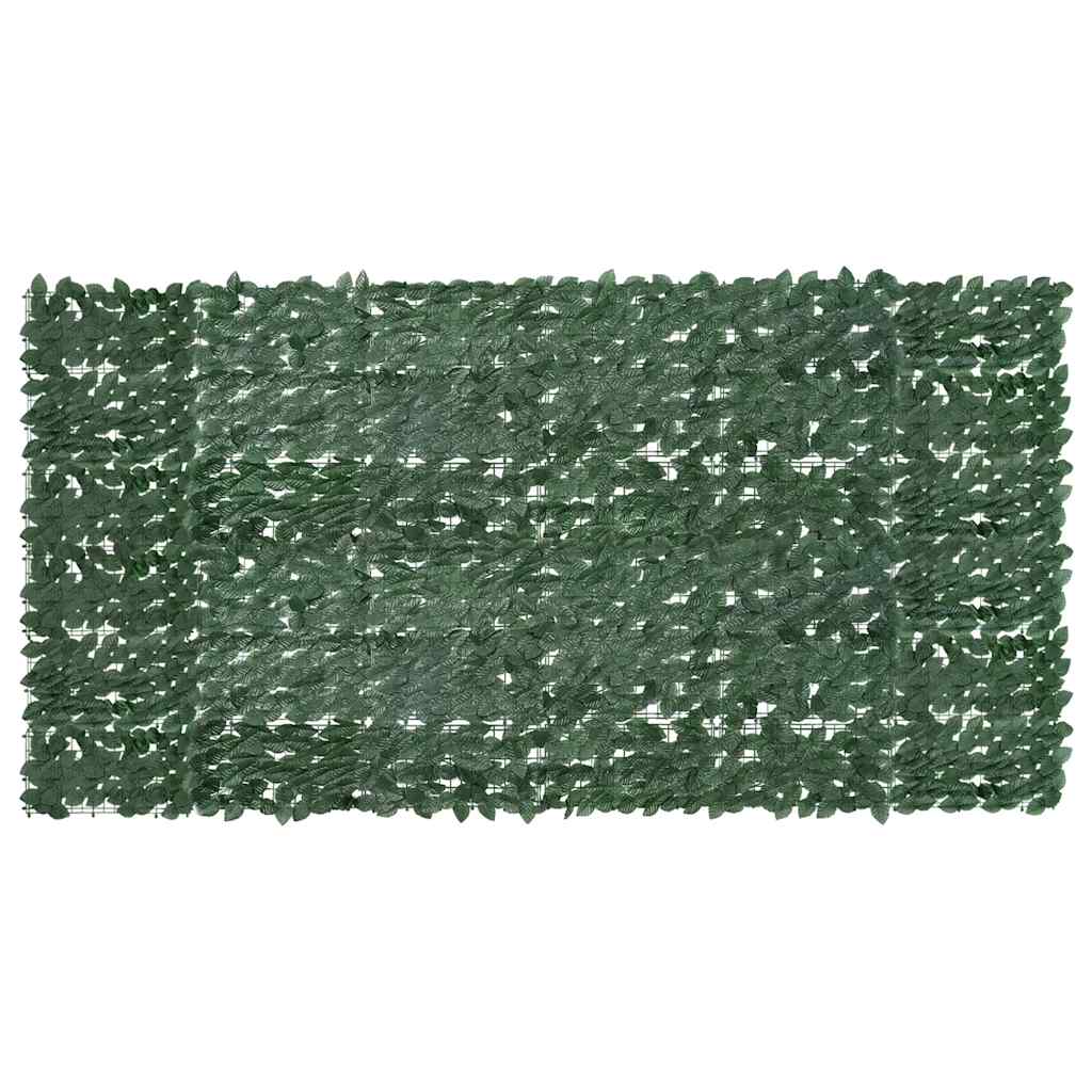 Paravento da Balcone con Foglie Verde Scuro 300x150 cm cod mxl 63993