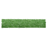 Paravento da Balcone con Foglie Verdi 400x75 cm