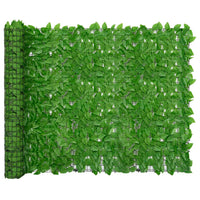 Paravento per balcone protezione privacy paravento con foglie 300 x 150 cm verde 02_0009995