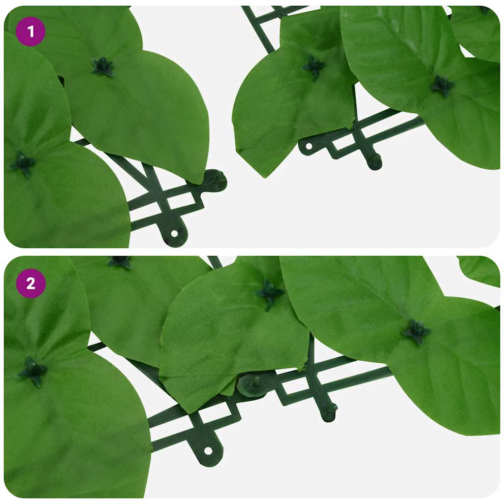 Paravento da Balcone con Foglie Verdi 400x150 cm 315504