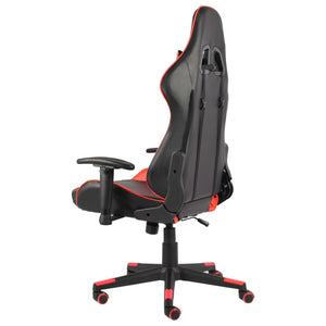 Sedia da Gaming Girevole Rossa in PVC 20491