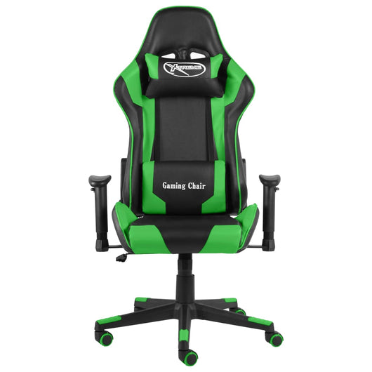Sedia da Gaming Girevole Verde in PVC cod mxl 60282