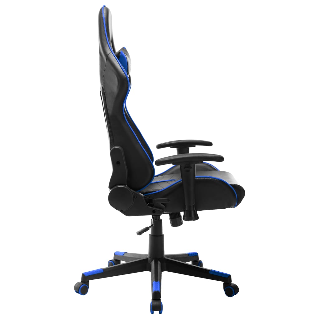 Sedia da Gaming Blu e Nera in Similpelle 20502