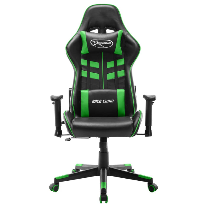 Sedia da Gaming Nera e Verde  in Similpelle cod mxl 56498