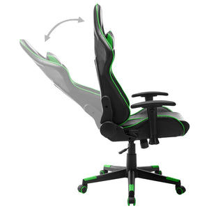 Sedia da Gaming Nera e Verde  in Similpelle cod mxl 56498