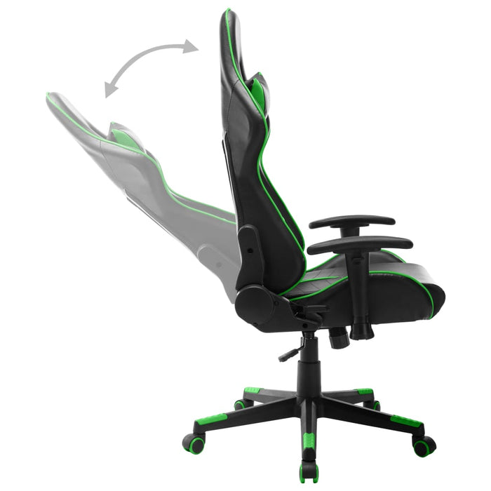 Sedia da Gaming Nera e Verde  in Similpelle cod mxl 56498