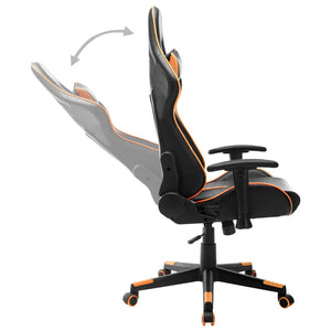 Sedia da Gaming Nera e Arancione in Similpelle cod mxl 58330