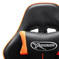 Sedia da Gaming Nera e Arancione in Similpelle cod mxl 58330