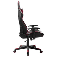 Sedia da Gaming Nera e Rosso Vino in Similpelle 20509