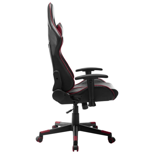 Sedia da Gaming Nera e Rosso Vino in Similpelle 20509