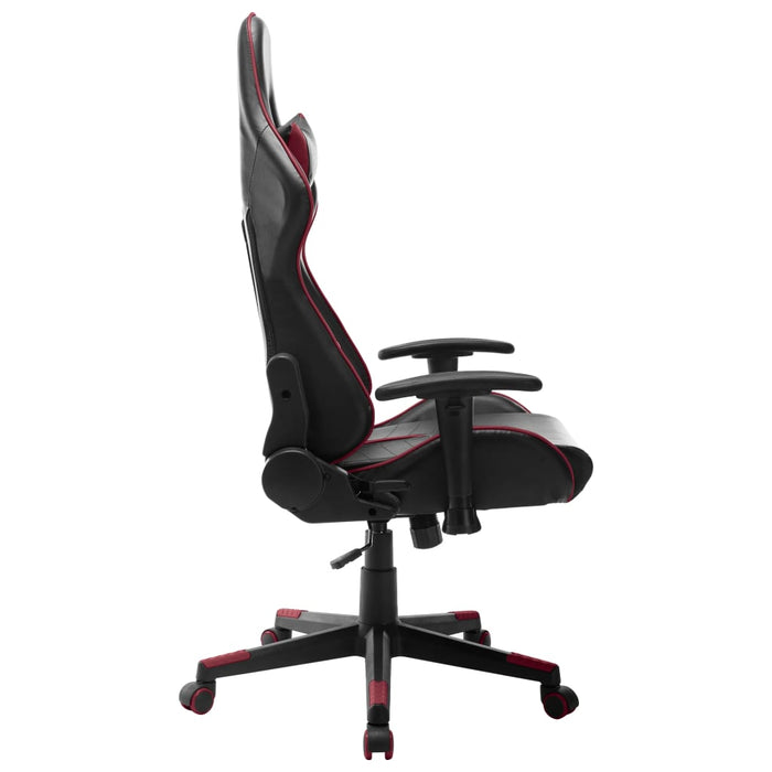 Sedia da Gaming Nera e Rosso Vino in Similpelle 20509