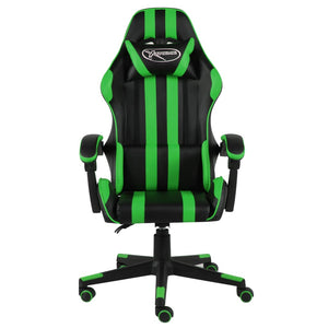 Sedia da Gaming Nero e Verde in Similpelle 20521