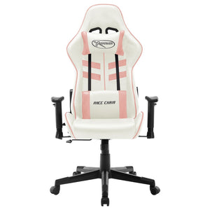 Sedia da Gaming Bianca e Rosa in Similpelle 20534