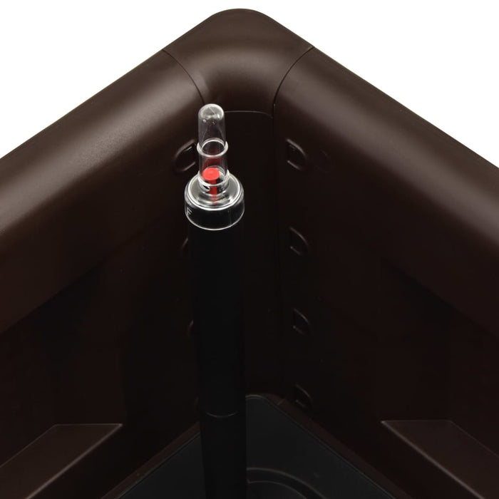 Letto Rialzato da Giardino Sistema Irrigazione Moca 43x43x33 cm 313956