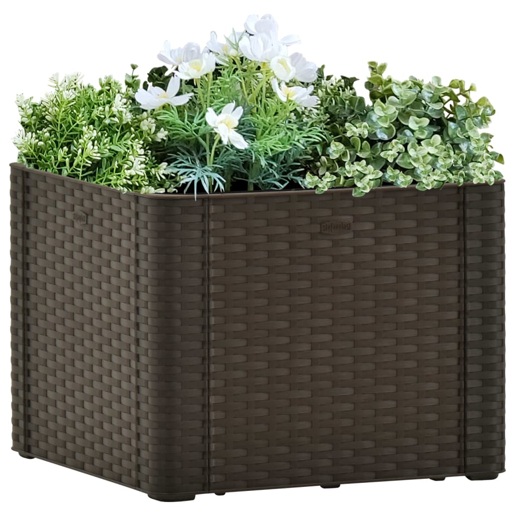 Letto Rialzato da Giardino Sistema Irrigazione Moca 43x43x33 cm 313956