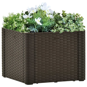 Letto Rialzato da Giardino Sistema Irrigazione Moca 43x43x33 cm 313956