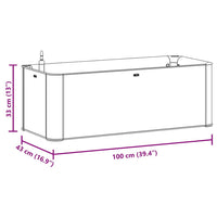 Letto Rialzato da Giardino con Sistema Irrigazione Bianco 313959