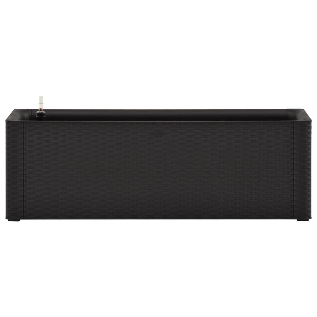 Fioriera aiuola rialzata piante fiori sistema di irrigazione da giardino 100 x 43 x 33 cm antracite 02_0001230