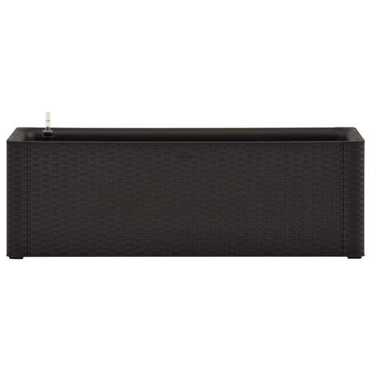 Fioriera aiuola rialzata piante fiori sistema di irrigazione da giardino 100 x 43 x 33 cm antracite 02_0001230