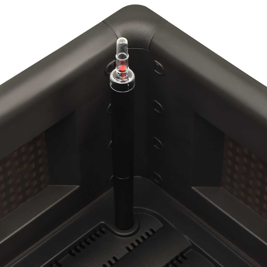 Letto Rialzato Giardino con Irrigazione Antracite 100x43x33 cm 313961