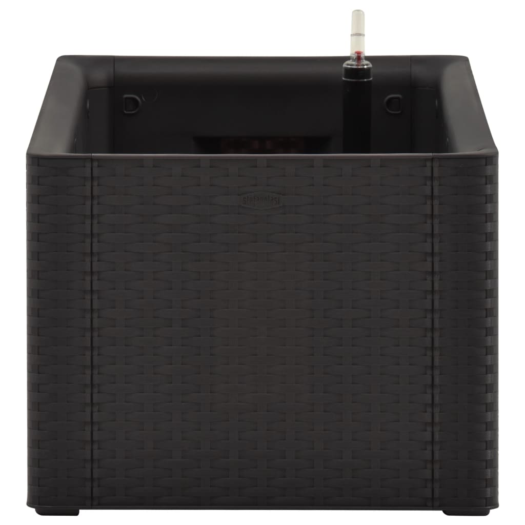 Fioriera aiuola rialzata piante fiori sistema di irrigazione da giardino 100 x 43 x 33 cm antracite 02_0001230