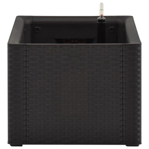 Fioriera aiuola rialzata piante fiori sistema di irrigazione da giardino 100 x 43 x 33 cm antracite 02_0001230