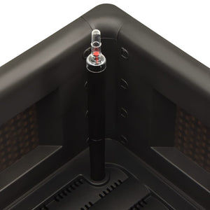 Fioriera aiuola rialzata piante fiori sistema di irrigazione da giardino 100 x 43 x 33 cm antracite 02_0001230