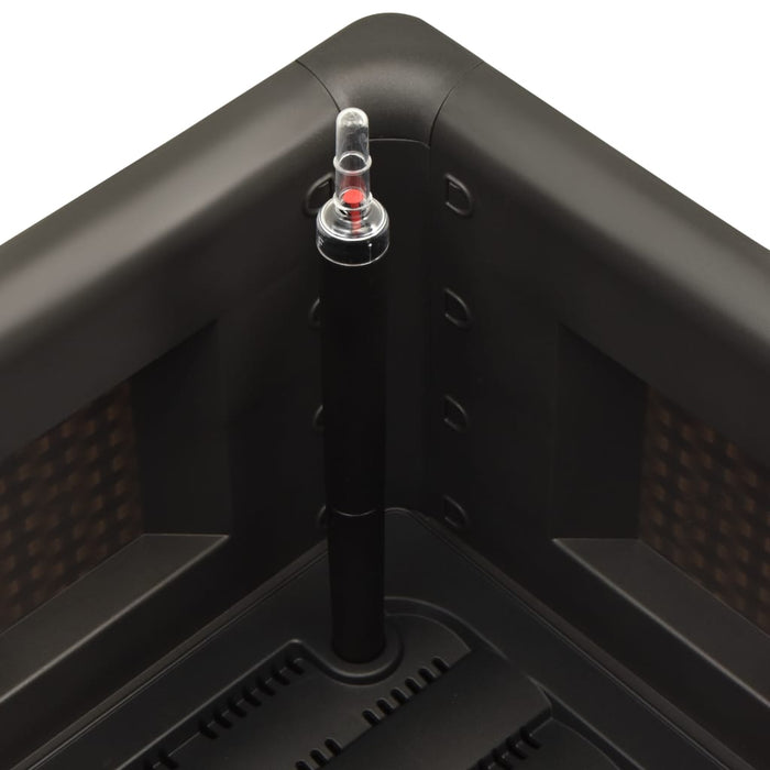 Fioriera aiuola rialzata piante fiori sistema di irrigazione da giardino 100 x 43 x 33 cm antracite 02_0001230