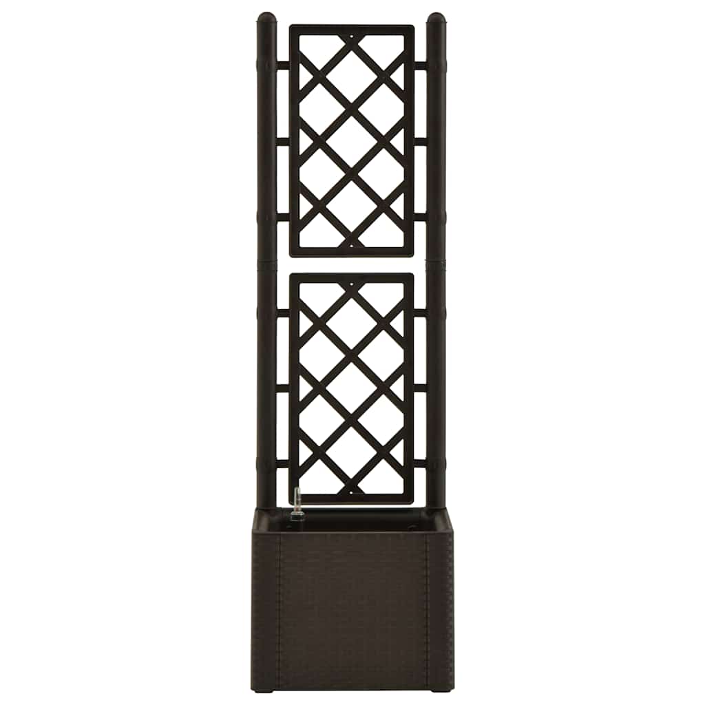 Letto Rialzato da Giardino con Graticcio e Irrigazione Moca 313964