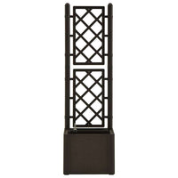 Letto Rialzato da Giardino con Graticcio e Irrigazione Moca 313964