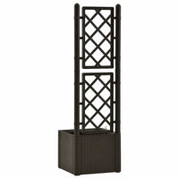 Letto Rialzato da Giardino con Graticcio e Irrigazione Moca 313964