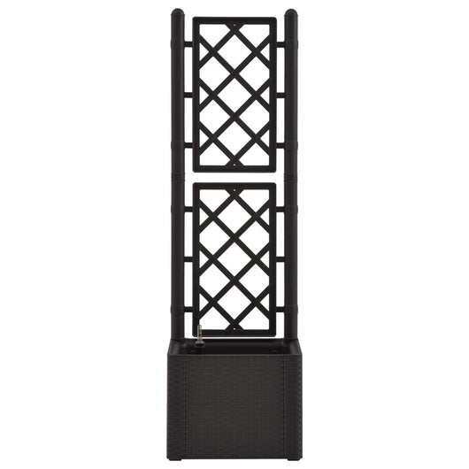 Fioriera aiuola rialzata piante fiori giardino traliccio sistema di irrigazione antracite 02_0001232