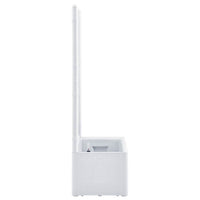 Letto Rialzato da Giardino con Graticcio e Irrigazione Bianco