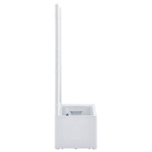 Letto Rialzato da Giardino con Graticcio e Irrigazione Bianco