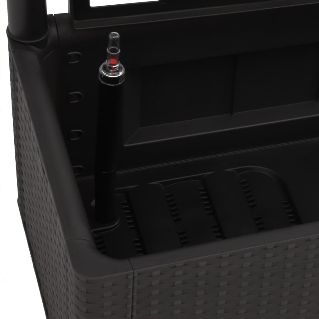 Fioriera aiuola rialzata piante fiori giardino traliccio sistema di irrigazione antracite 02_0001233