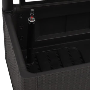 Fioriera aiuola rialzata piante fiori giardino traliccio sistema di irrigazione antracite 02_0001233