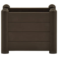 Fioriera rialzata piante fiori giardino PP 43 x 43 x 35 cm moka 02_0001227