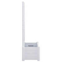 Fioriera da Giardino con Graticcio 100x43x142 cm PP Bianco 313983